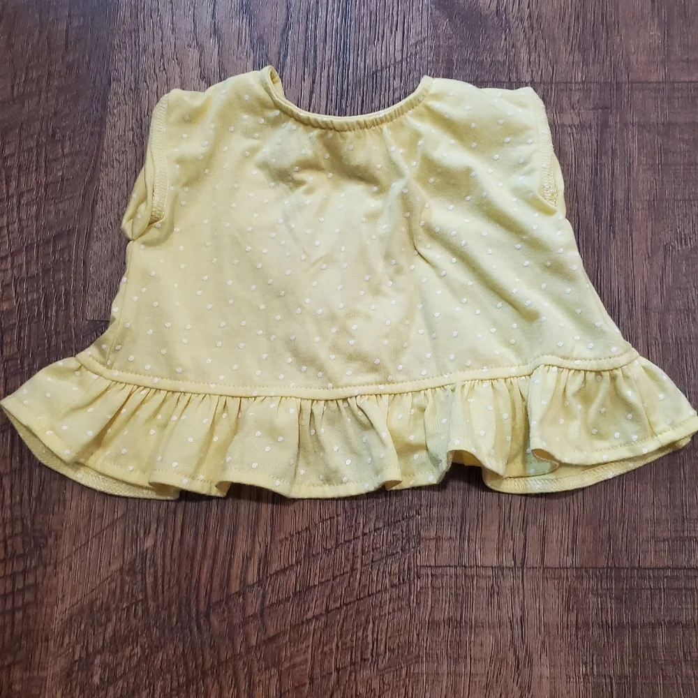 Jessica Simpson Baby Girl Matching Set Sunflower Joggers Polka Dot Top Ruffle 3M